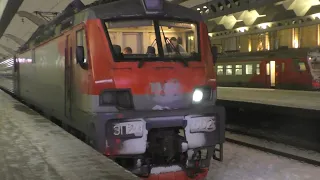 Saint Petersburg, Moskovsky railway station in the morning of December 31, 2023