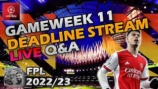 FPL Gameweek 11 Deadline Live Stream | Fantasy Premier League 2022/23