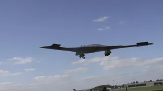 B2 Stealth Bomber landing at RAF Fairford