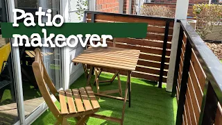 Simple patio makeover on a Budget *Renter friendly*