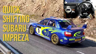 Quick Shifting in Spain | Subaru Impreza 2001 | DiRT 4 | Thrustmaster Wheel Cam | E6