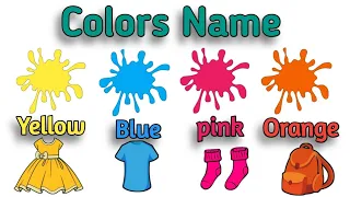 colours name in English | colour names learning video for kids and toddlers