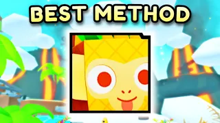 The BEST METHOD To Get The NEW HUGE PINEAPPLE MONKEY In PET SIM 99!