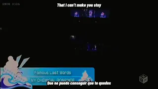 My Chemical Romance - Famous Last Words live (lyrics ENG-ESP)