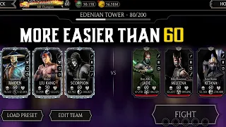 Boss Match 80 Edenian Fatal Tower. MK Mobile 75-89