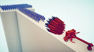 100x SPARTANS vs EVERY GOD on Bridge - Totally Accurate Battle Simulator TABS