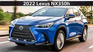 2022 Lexus NX350h in Celestial Blue Exterior and Atomic Silver Interior