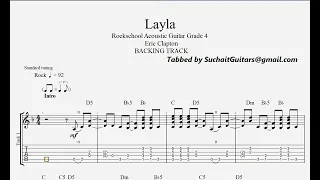 Layla (Eric Clapton) guitar backing track - Rockschool Acoustic Guitar Grade 4.