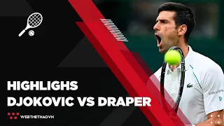 Highlights Novak Djokovic vs Jack Draper || Vòng 1 || Wimbledon 2021 || Tennis