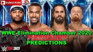 WWE Elimination Chamber 2020 Raw Tag Team Championship The Street Profits vs  Seth Rollins & Murphy