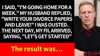 When I mentioned going home for a week, my husband demanded a divorce and kicked me out. the result…