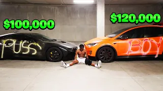 Someone DESTROYED Both of my $100,000 Cars... (TESLA & BMW i8)