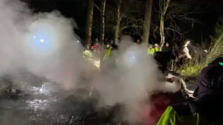 Novemberkåsan Gävle 2021 SS3 första nattvarvet, Bra drag i kärret!