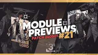 Module Upgrades Preview 240501: Lord + Wis'adel + Logos