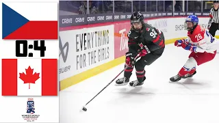 CANADA VS CZECHIA SEMIFINALS HIGHLIGHTS IIHF WOMEN WORLD CHAMPIONSHIP 2024