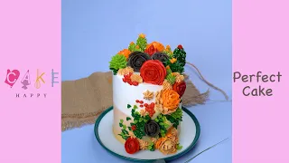 Beautiful Flower Birthday Cake Idea
