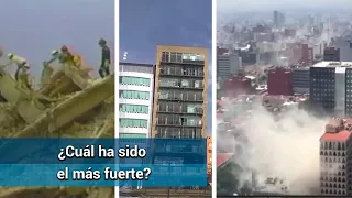 Estos son los sismos más fuertes que han golpeado a México