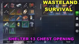 SHELTER 13 CHEST OPENING - WASTELAND SURVIVAL PC GAMEPLAY