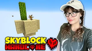 I play Minecraft Skyblock, but its HARDCORE #6