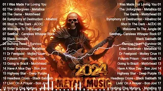 Metallica, ACDC, Black Sabbath, Iron Maiden, Kiss ⚡ 80s 90s Classic Metal Rock Songs Playlist