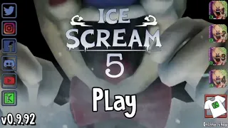 Leaked Ice scream 5 main menu and Gameplay