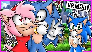 Movie Sonic Meets Amy Rose In VR CHAT!! (Ft. Modern Sonic)