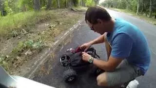 Traxxas Summit 1/10 Speed Test (60 km/h). 4s Lipo + Xerun 150A 4274 2200KV Sensored