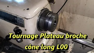 Tournage plateau de broche cône L00 pour le Ramo. (L00 backplate)