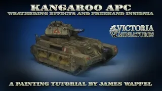 How to paint desert camouflage on a Victoria Miniatures Kangaroo APC