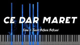 Ce dar maret - Deea și tinerii Betania Botoșani- Instrumental Pian - Negativ Pian - Tutorial #476