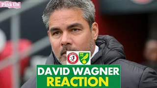 David Wagner Reaction | Bristol City 1-0 Norwich City | The Pink Un