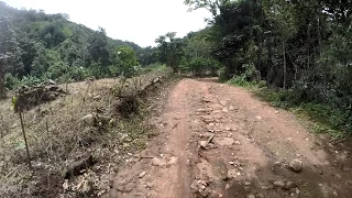 Driving motorbike to Doi Mieng, Pai, Thailand