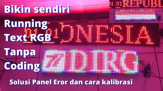 Buat sendiri Running Text RGB P10 | WF1 | Setting LedArt | panel P10 eror [#Tutorial16]