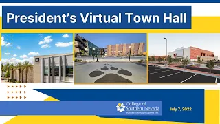 President's Virtual Town Hall for Faculty & Staff July 7, 2022