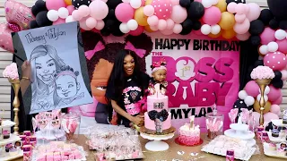 Mylan’s BOSS BABY 1st Birthday Party Vlog!! | Moonbounce, Caricature, 360 Photobooth & More ❤︎