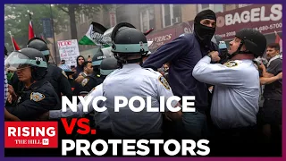 POLICE, Pro-Palestinian Protesters CLASH In NYC, NYPD NOT Stopping