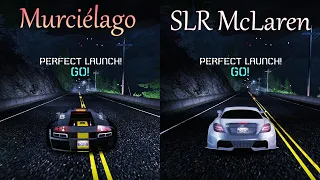 Murciélago VS SLR McLaren, NFS CARBON Drag Race (Improvised)