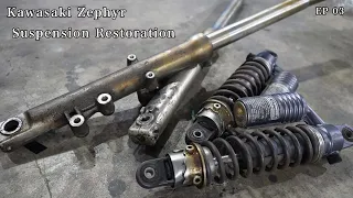 [Kawasaki Zephyr Motorcycle Restoration Part 3] Suspension overhaul from 30 years ago