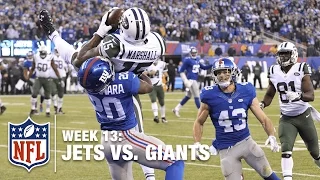 Ryan Fitzpatrick to Brandon Marshall, Leaps for Game-Tying TD! | Jets vs. Giants | NFL