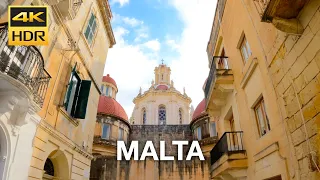 Discover the Magic of Malta: A Walking Tour in Stunning HDR 4K 60 FPS Quality!