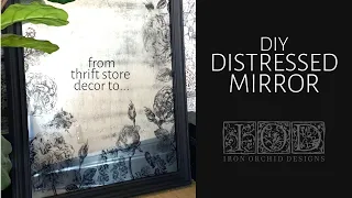 DIY Boho Mirror: From Cheap Thrift Store Picture Frame to Gorgeous Vintage Mirror