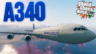 AIRBUS A340-600 - GTA 5 MODS (МОДЫ ГТА 5)