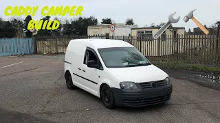 Vw caddy camper conversion build series