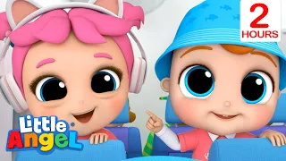 Riding on an Air Plane | Job and Career Songs | Little Angel Nursery Rhymes for Kids