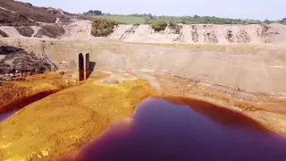 Flying over a toxic alien landscape in Cornwall