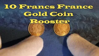 👍 *4k* 10 Francs France #Gold Coin - Rooster 👍  #Silver #Platimun