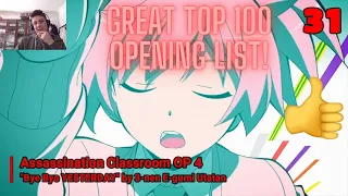 REACTING TO My Top 100 Anime Openings Of All Time (Feb 2023) by @killerpfanimemusic425