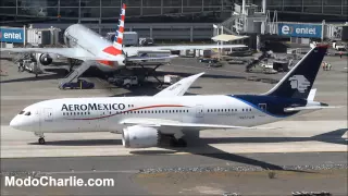 Primer vuelo a Chile de Aeroméxico con Boeing 787 Dreamliner