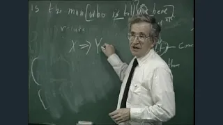 Professor Noam Chomsky in conversation with University of Oviedo students, 1992
