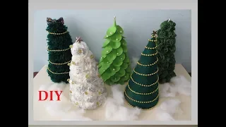 DIY:4 идеи НОВОГОДНИХ ЁЛОК своими рукамиSimple craft and ideas on Christmas